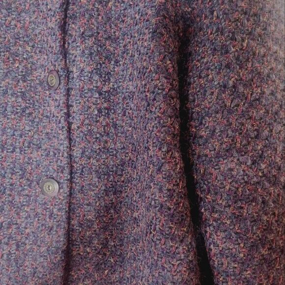 Vtg Adolfo Studio 16 MohairBlend Multiclred Full Lined Buttons Up Women’s Blazer - Picture 3 of 6